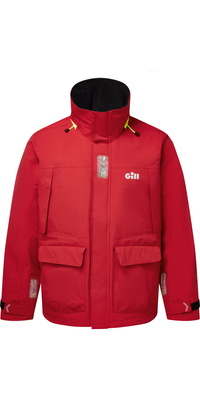 2026 Gill Mens OS3 Coastal Sailing Jacket OS34J - Red